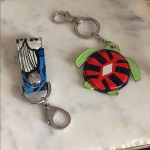 Set of 2 Vera Bradley Keychains